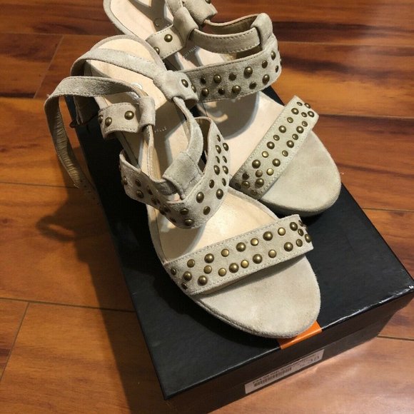 Cinti Heels Beige Color With decorative Studs S38 - Picture 6 of 6